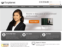 Tablet Screenshot of flatplanet.com.au
